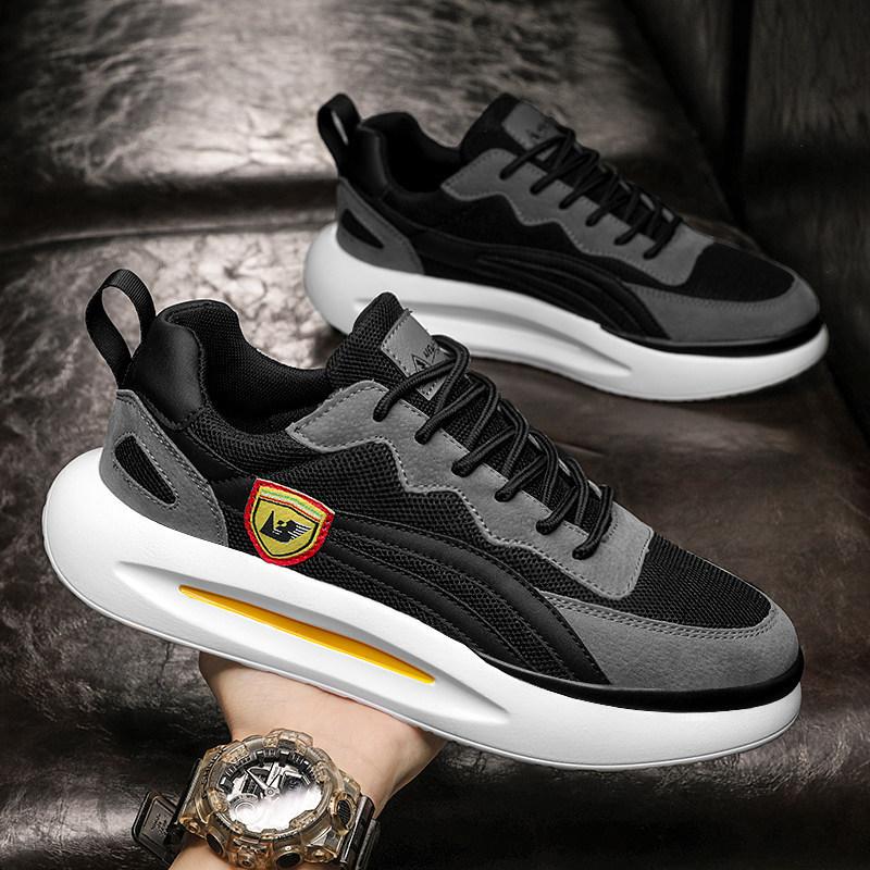 One Piece Dropshipping Men's Shoes Spring New Breathable Mesh Dad Shoes Trendy Men Running Casual Sports Shoes Men