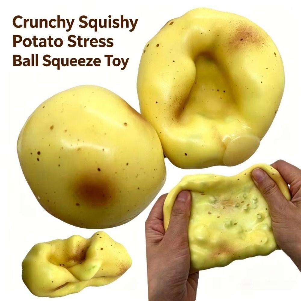 Shapeable Crunchy Squishy Finger Relax Blocks Filled Squishy Boys Girls Squishy Potato Adult Kids