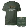 U2 T-Shirt Joshua Tree Logo 2017 Europatour Offiziell Herren Grün ex Tour L