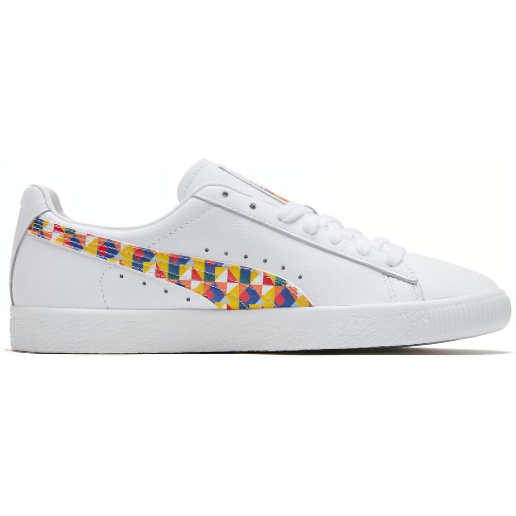 Puma Clyde Graffiti Retro Casual Skateboarding Shoes Unisex 370001-01