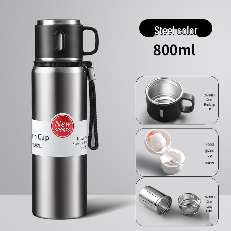 316 Stainless Steel Large-Capacity Insulated Travel Tea Infuser Cup