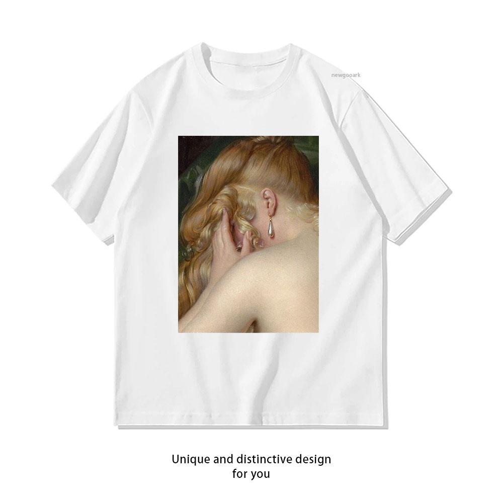 A Beautiful Lady of The Renaissance Era Tshirt WoUnisex Unisex Casual Cotton Graphic T Shirts Adult Oneck Tops Tee Shortsleev