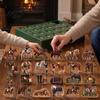24 Day Christmas Surprise Equestrian Advent Calendar, 24Pcs Acrylic 2D Horse Ornament Set, Countdown Calendar Desk Decor, Gift for Lovers