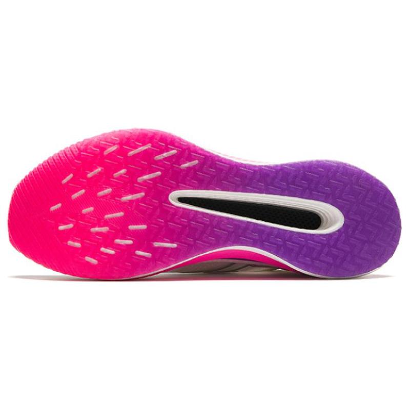 Anta Cushioning Abrasion Resistant Breathable Low top Full Length Carbon Plate Running Shoes Men's White Pink Sneakers 912425588-1