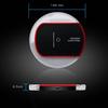 QI Standard Fast Wireless Charger Fashion Crystal Portable Charging Pad Stand for Apple Android HTC