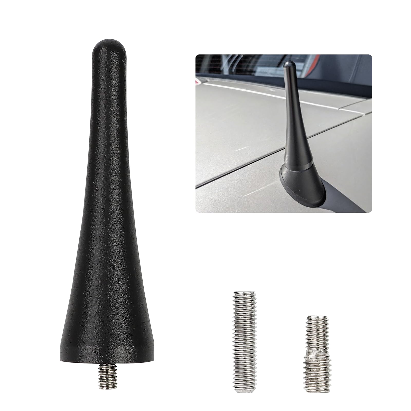

VLOOKEE Short Antenna for Mazda High Includes Screws Roadster, ND/NC Compatible, AM/FM Radio, Sensitivity, Black, (2 Pieces) чёрный