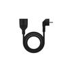 Rallonge D'alimentation - Nano Cable - 5m - Cuivre 1,5mm2 - Noir - Schuko CEE7