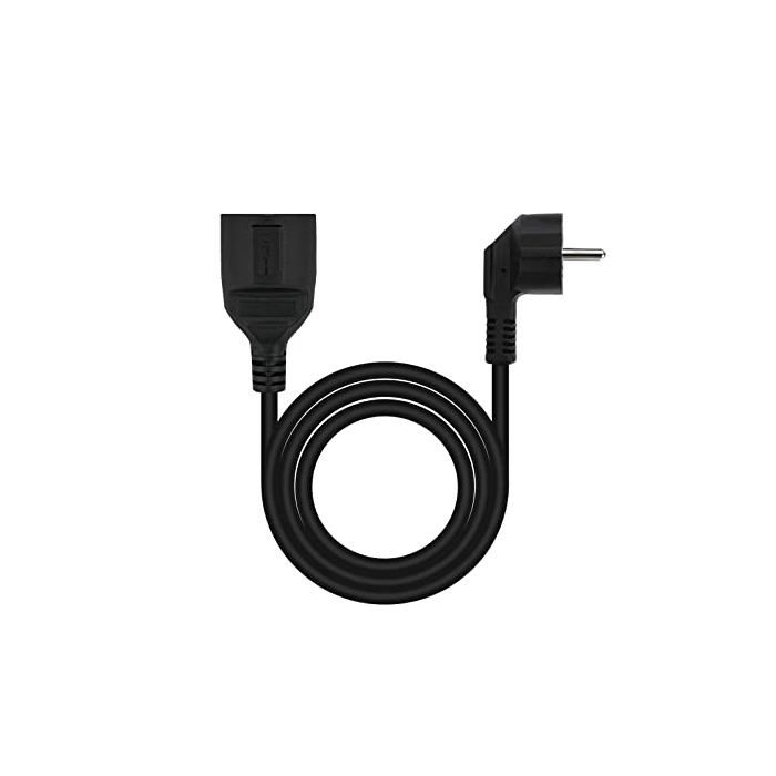 Rallonge D'alimentation - Nano Cable - 5m - Cuivre 1,5mm2 - Noir - Schuko CEE7