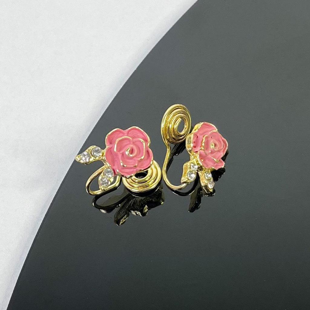 Pearl Mosquito Coil Disc Ear Clips: No-Pierce, Elegant French-Style Earrings for Women