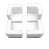 white 6x6cm