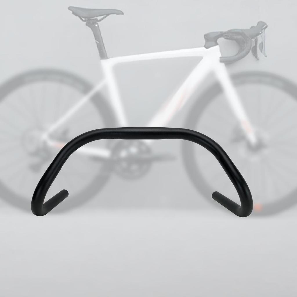Mountain Bike Handlebar 390mm MTB Bent Handle Bar Replacement Component Parts Accessories Replace Comfortable Grip