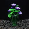 Aquatics Grass Flower Simulation Wedding Favors Plastic Artificial Lotus Fish Tank Ornament for Party