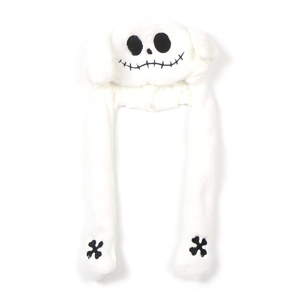 Halloweenská skákací čepice s pohyblivými ušima, zábavná plyšová roztomilá zvířecí narozeninová dárková čepice