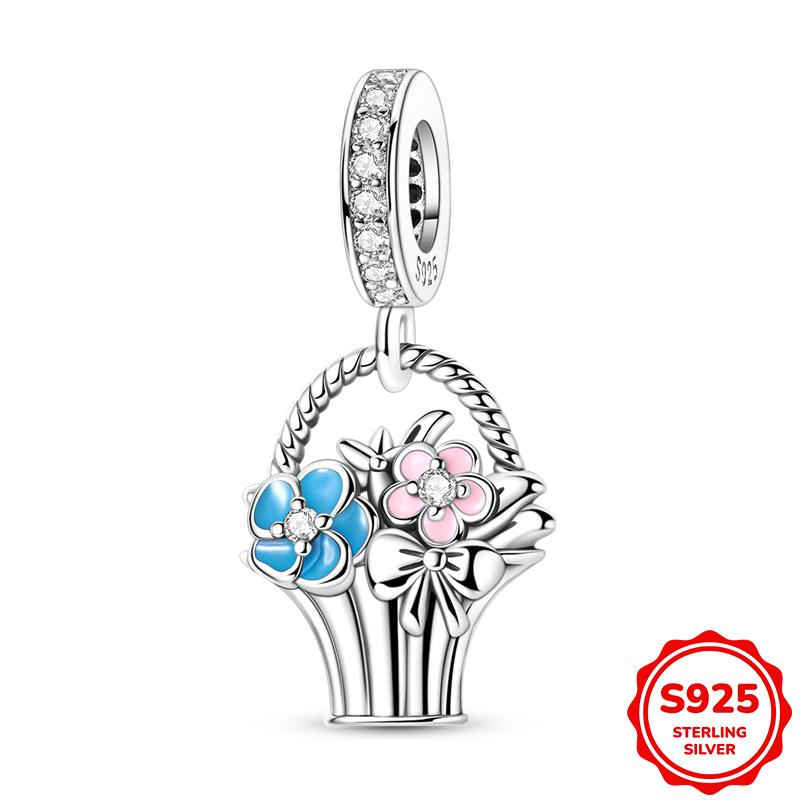 New Original Copper Animal Pendant Charm Beads Fits 3Mm Bracelet Necklace For Women Luxury Diy Jewelry Making