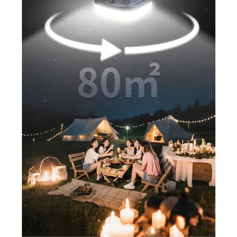 Outdoor Garden Tent Digital Display Solar Camping Light with 5 Modes for Fast Charging and Overcharge Protection, Specifically Designed for Camping