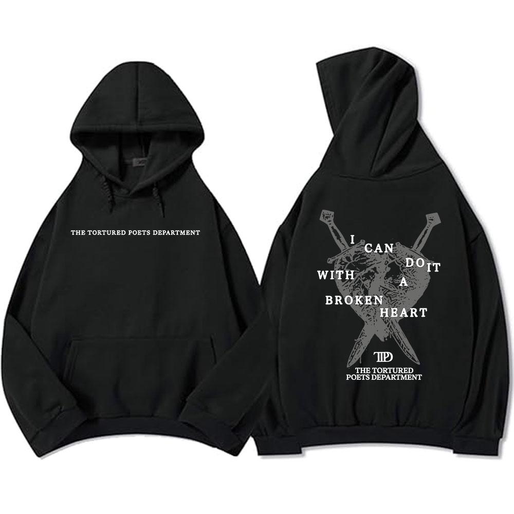 

I Can Do It with A Broken Heart New Song Hoodies 2024 Album TTPD Graphic Sweatshirts Sudaderas Hombre Winter Men/Women Hoodie 3XL