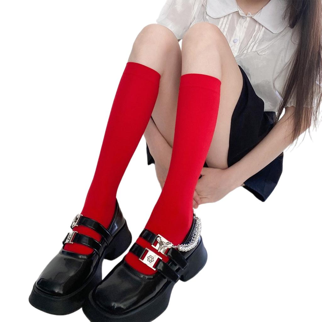 Women Knee High Socks Tube Socks Cute Colorful Knee High Stockings Tube Socks