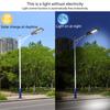 Led Solar Street Lights 180 Degree Intelligent Light Control Outdoor Sensor Flood Lamp With Remote