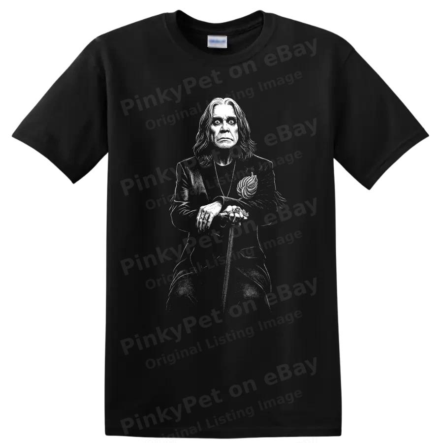 Ozzy Osbourne Black Sabbath Leggenda del Rock Ritratto Maglietta Grafica