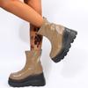 Fashion Brand New Ladies INS Hot Chunky Heels Platform Boots Women 2025 Autumn Winter Woman Shoes Fashion Female Motorcycles Boots