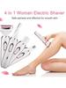 4'ü 1 Arada Bayan Tüy Usturası Epilatör Vücut Kılı Kesici Bakımcı Tüy Alma Usturası Bikini Kasık Burun Kaş Kılı Kesici