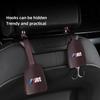 2026 Hot 2Pcs PU Leather Car Seat Back Hooks Interior Accessories Sticker For BMW X1 X3 X4 X5 E46 E90 F20 E60 E39 F10 M1 M2 M3 M5 M6 E8 GK3 ushm3