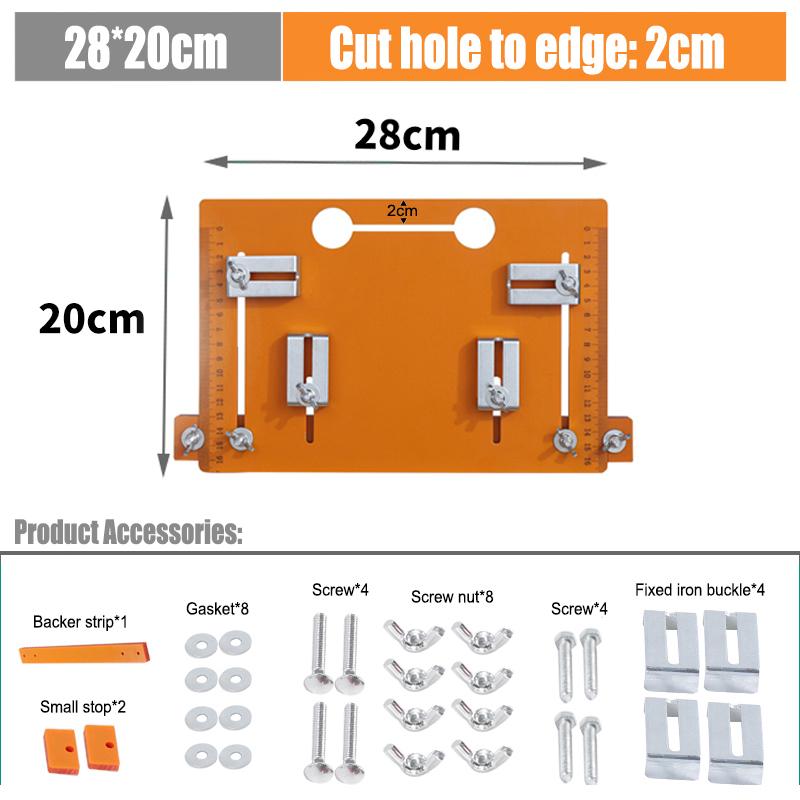 Adjustable Woodworking Cutting Machine Base Plate Trimming Machine Accessories Cutting Machine Guide Plate of Workbench