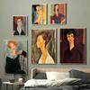 1pc Modern Amedeo Modigliani Painting  Poster Paper Print Home Bedroom Entrance Bar Cafe Art Painting Decoration