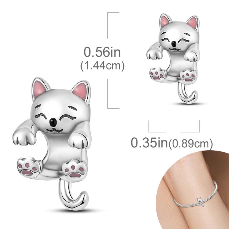 New Copper Plated Cute Dog Pets Charms Beads Fit Original Bracelet Charms Diy For Women Pendant Beads Jewelry Gift