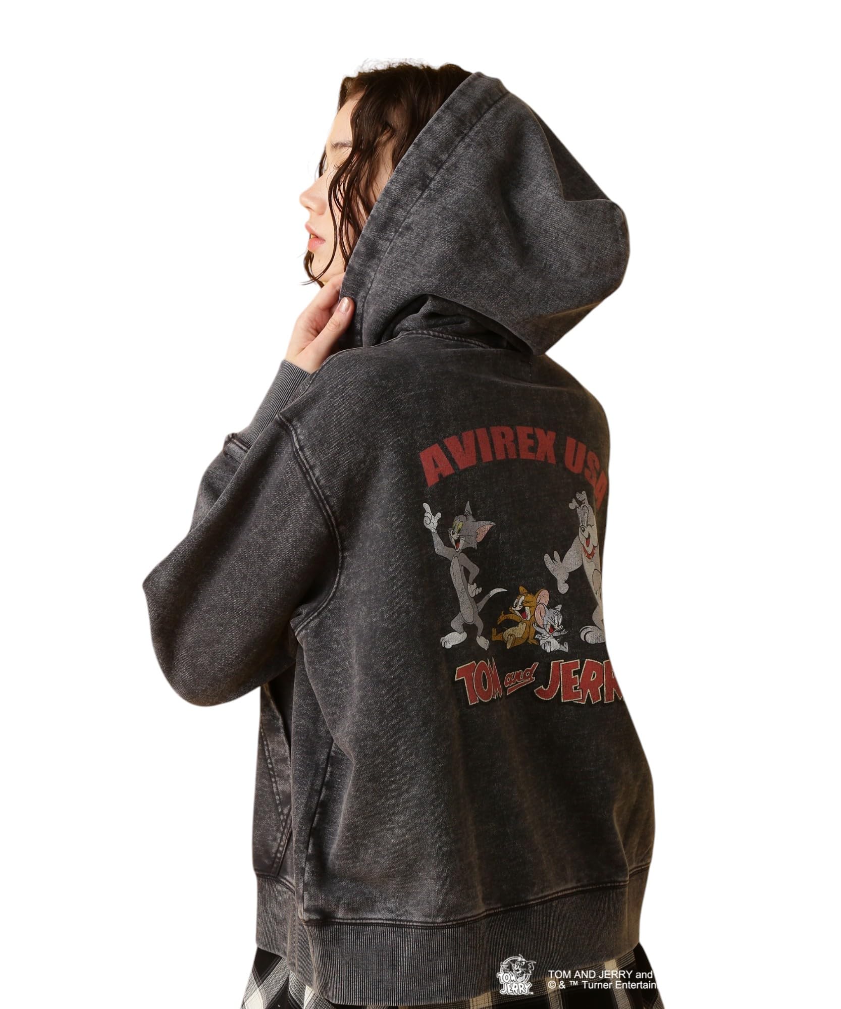 

Avirex Tom and Jerry F Hoodie, Women s, 410, Charcoal, 783-5131607