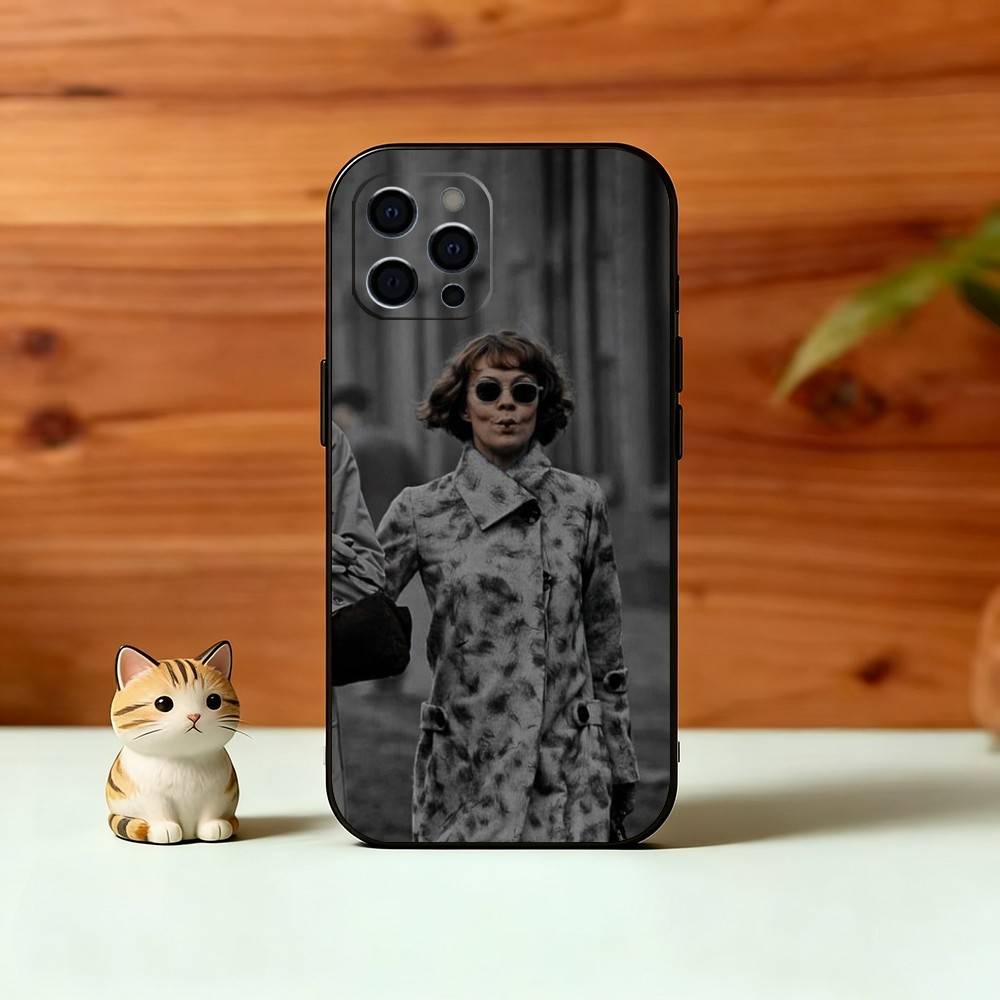 P-B-Polly Gray Phone Case For iPhone 17, 16,15,14,13,12,11 Plus,Pro Max, Others Soft Black Cover