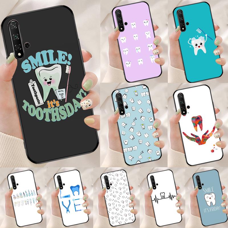 Dentist Dental Tooth For Huawei Nova Y90 Y70 Y60 Y61 Y91 Y72 9 10 SE 12i 12s 11i 5T P60 Pro P20 P30 P40 Lite Case