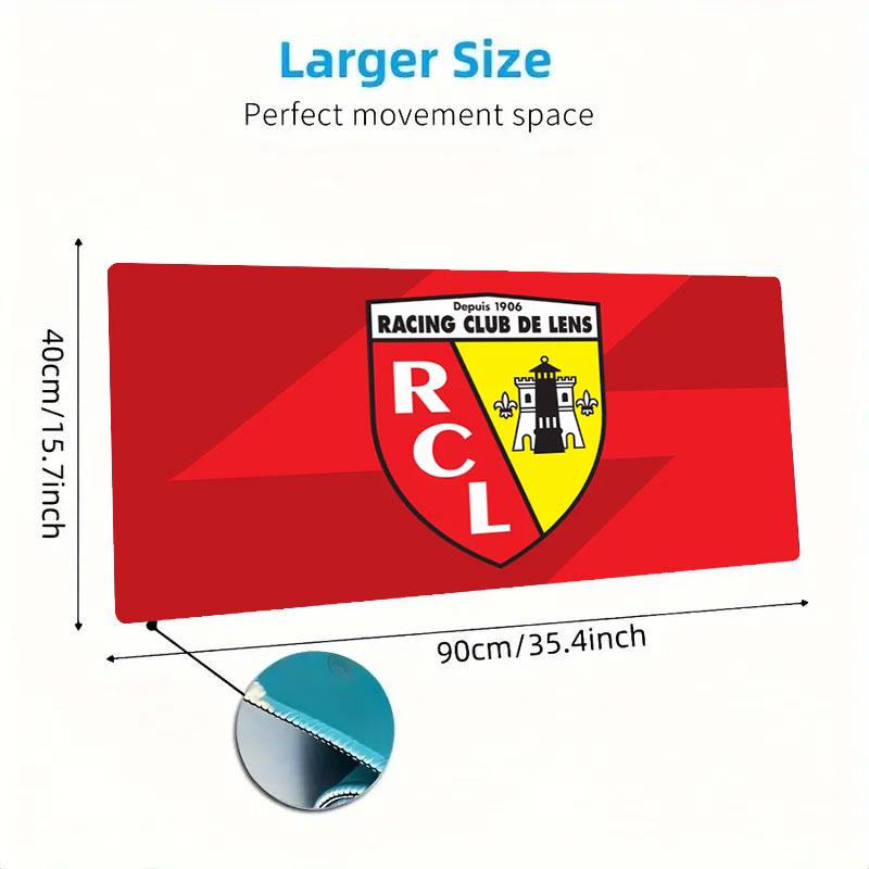 RC Lens Mouse Pad, Large Gaming Desk Mat, Non-slip XXL Mousepad for Laptop & Tablet, Mini PC Playmat with Stitched Edges
