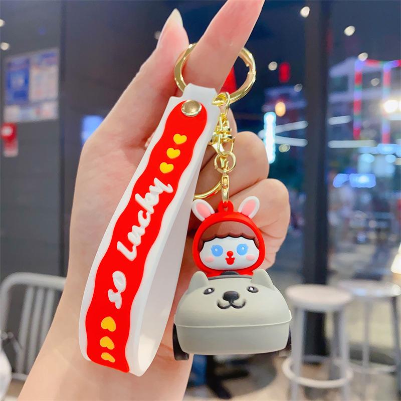 Cute Creative Children's Toys Exquisite Pull Back Car Keychain Bag Pendant
