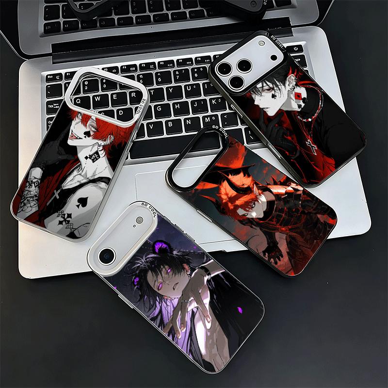 Funda de Teléfono Suave Estilo Anime Chico Malo Diablo para iPhone 15 16 17 Pro Max 17Air 16E 14 Plus 13 12 Mini Cubierta Trasera a Prueba de Golpes