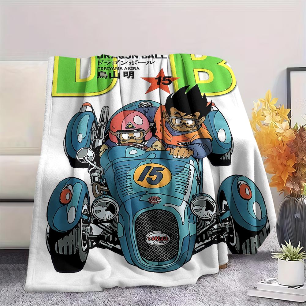 Dragon Ball character Print Flannel Blanket High quality Comfortable for All Seasons Home Decor Warmth and Comfort Perfect for Christmas Gifts