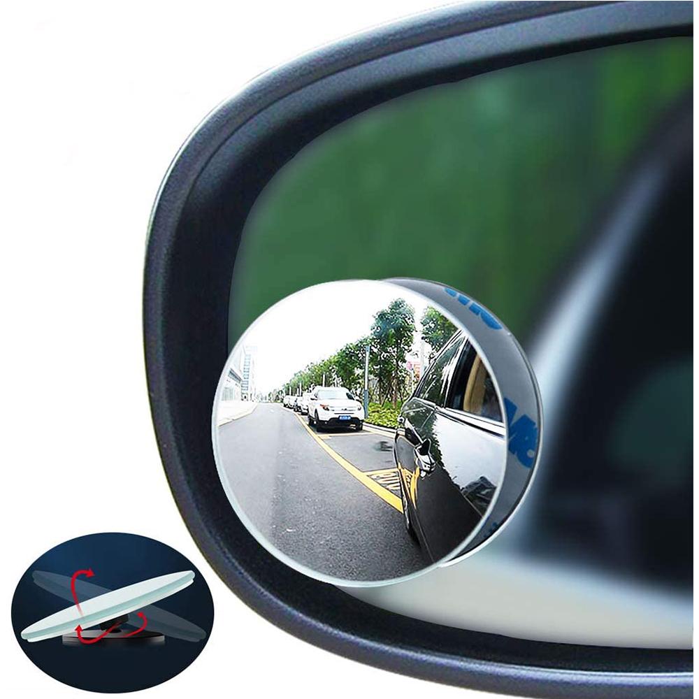 360 Stupňů Nastavitelné Auto Zpětné Vypouklé Zrcátko pro Auto Zpětný Chod Širokoúhlé Vozidlo Parkování Bezrámečková Zrcátka HD Mrtvý Úhel