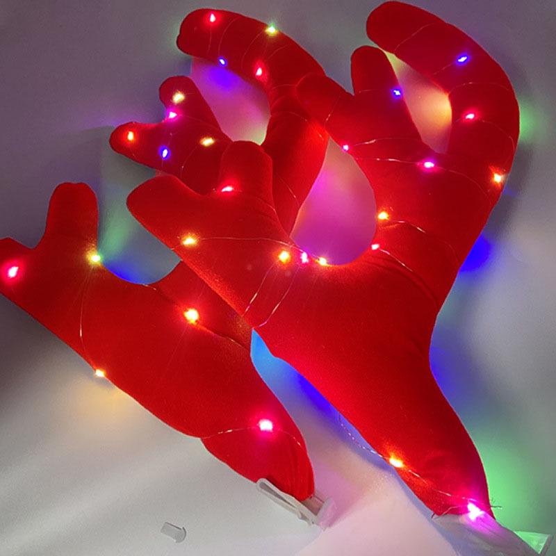 Car Decoration Reindeer Antlers - Christmas Ornaments for Show Cars