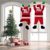 Christmas Pendant Decoration Festive Santa Claus Fleece Car Window Wall Decoration Christmas Party Supplies