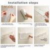 An der Wand montierter Acryl-Kammständer-Organizer. Einfache Installation. Platzsparendes Design. Haar-Tool-Organizer. An der Wand montierter Haarkammhalter.