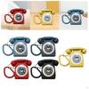 Corded Desk Phone Old Style Curly Cord for Office Hotel Use