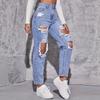 Summer Straight Women's Jeans High-waisted Skinny Ripped Jeans