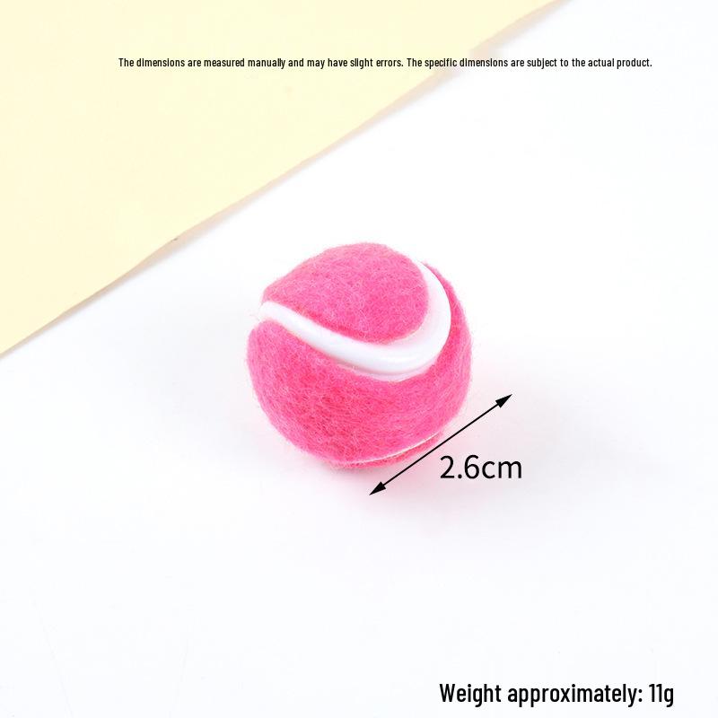Hot-Selling Tennis Keychain Pendant: Simulation Tennis Toy Photography Prop