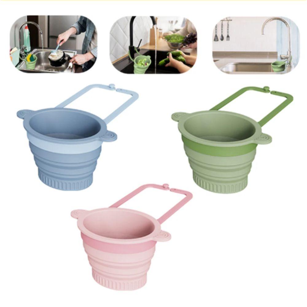 Durable Silicone Silicone Strainer Basket Reusable Sink Colander  Fruit Washing