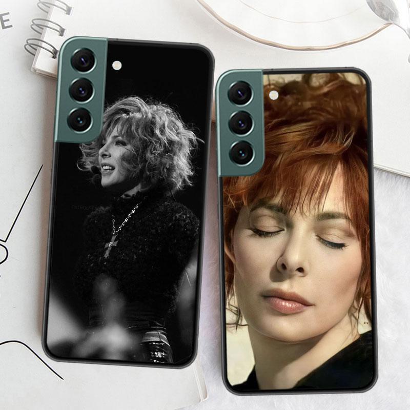 Mylene Farmer Phone Case For Samsung Galaxy S22 S25 Ultra S21 S10 Plus S26 Edge S20 S23 S24 FE Cover Silicone Soft TPU Clear