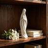 Religiöse Heimdekoration Betende Jungfrau Maria Statue, Minimalistische Gesegnete Skulptur, Kirchenopfer Statue Gebetsfigur für Altar Schreibtisch Katholisch