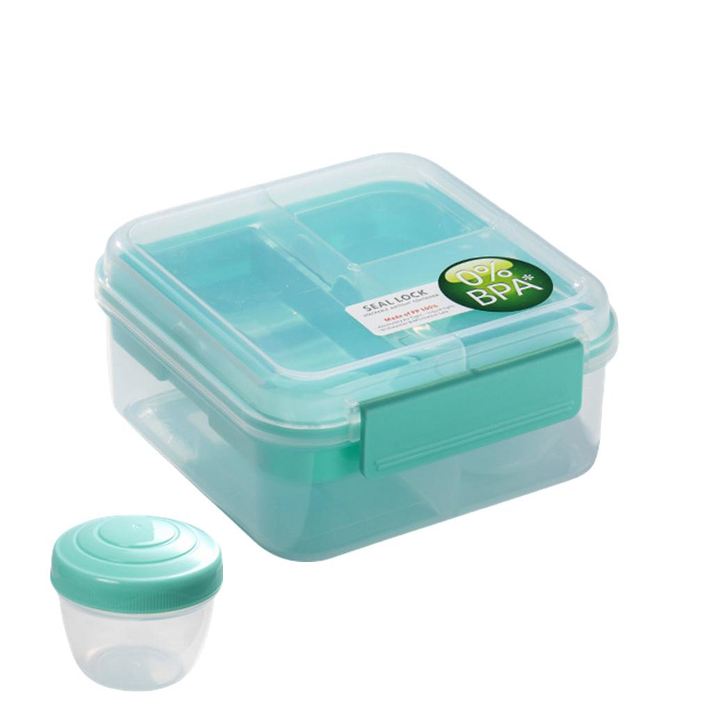 Stylish Dual Compartment Bento Box PPractical Double Layered Meal Carrier Great for School Lunches and Work Breaks