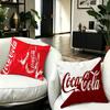 C-Cocas C-Cola Vintage Logo Cushion Cover Inches Farmhouse Decor Home Throw Pillow Covers for Couch Decorations