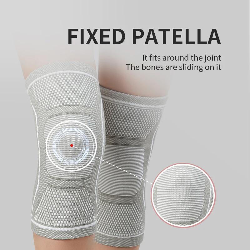 1 pair elastic compression knee pads,warm knee pads,knee joint compression sleeves,for outdoor sports men and women