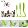 3Pcs/set Pet Flea Remover Set Pet Cat Dog Tick Twist Hook Pet Mites Flea Extractor Pet Mite Tweezers Comb Supplies